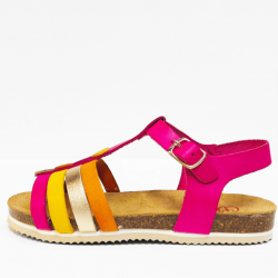 Abril sandalen dark pink 