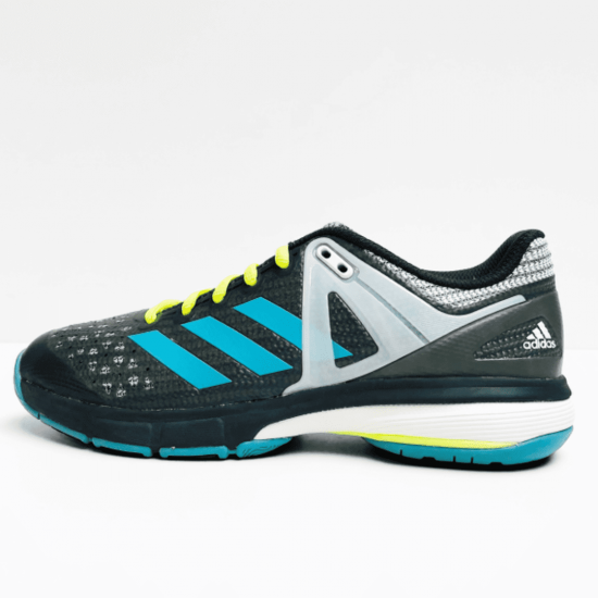 adidas court stabil sneaker  grey blue fluo 
