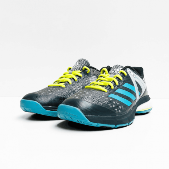adidas court stabil sneaker  grey blue fluo 