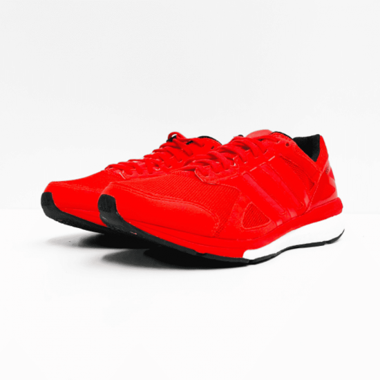 adidas running sneaker red white 