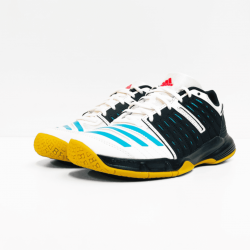 adidas tennis sneaker black white blue 