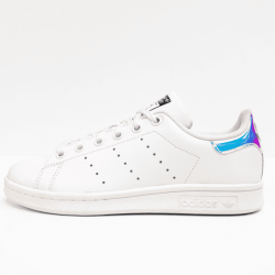 adidas stan smith veterschoen white metalic silver 