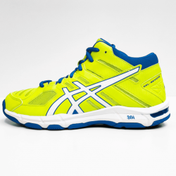 Asics sneaker green fluo bluo white 