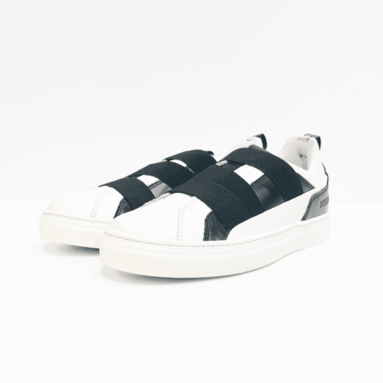 BIKKEMBERGS slip on sneaker white black 