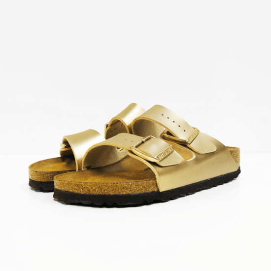 Birkenstock slippers arizona  gold 