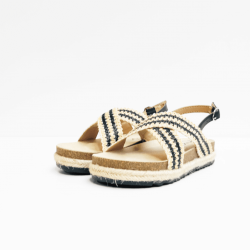 CKS sandalen beige black 