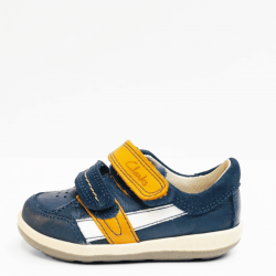 Clarks sneaker navy combi Clarks sneaker navy combi
