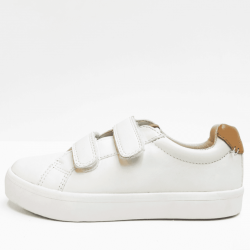 Clarks sneaker white brown 