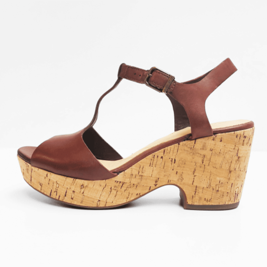 Unstructured by Clarks mahonie leer