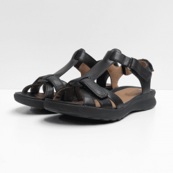 Unstructured by Clarks zwart leder