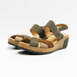 El Naturalista sandalen kaki gemengd