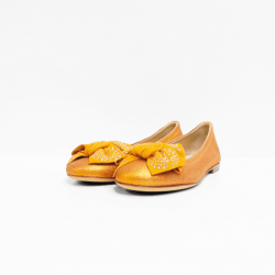 Florens ballerina  oranje shine 