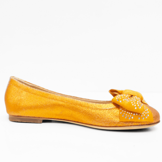 Florens sandalen oranje shine 