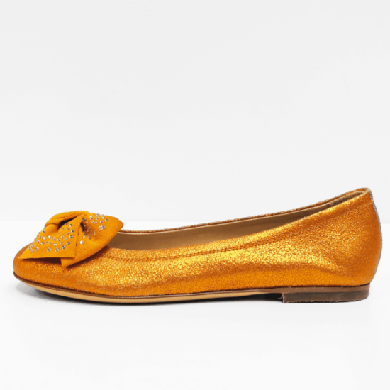 Florens sandalen oranje shine 