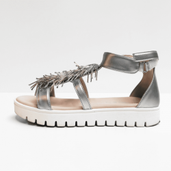 Florens sandalen wit zilver 