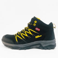 GEO NORWAY  hiker sneaker black yellow 