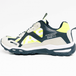 GAS sneaker white neon yellow 