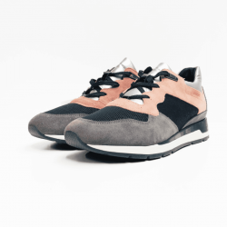 Geox sneaker black pink grey 