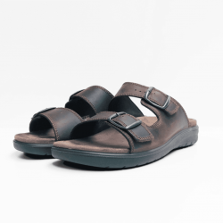 Hush puppies  leder sandalen  IWEN bruin 