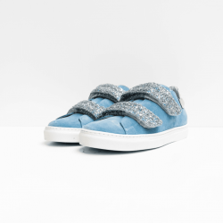 Julz sneaker blue glitter 