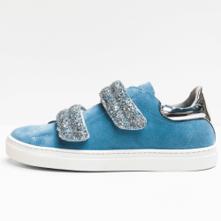 Julz sneaker blue glitter 