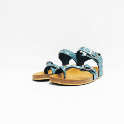 Kickers  sandalen glitter blue 