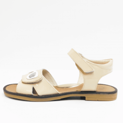 LUCA sandalen laminato  platino 