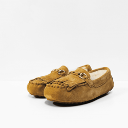 Nathan baume pantoffels camel 