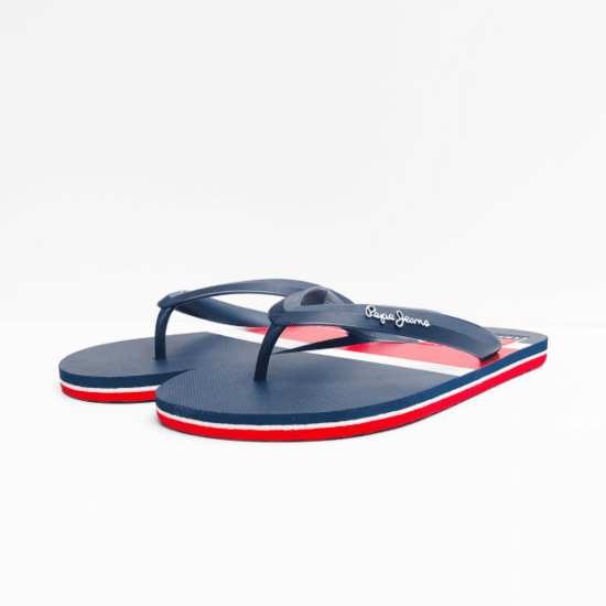 Pepe Jeans slippers navy red white 