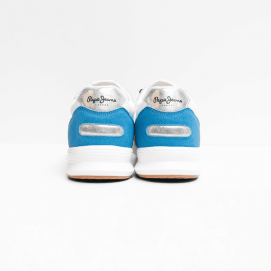Pepe Jeans sneaker white pink blue 