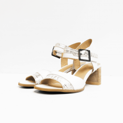 Perlato sandalen  verdi argent blanc 