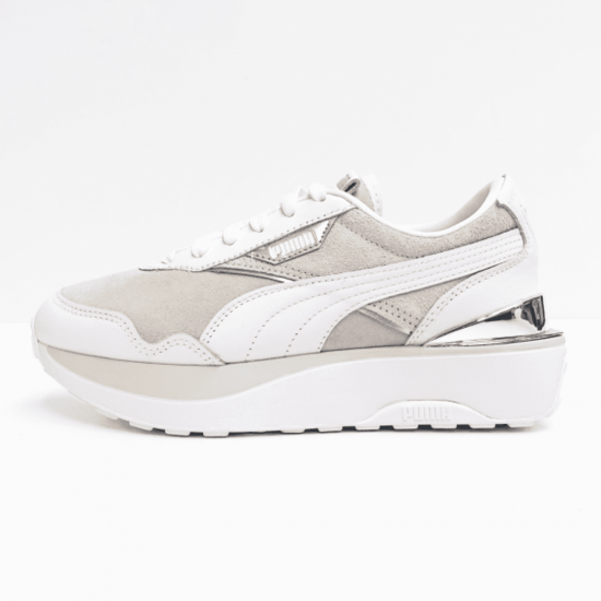 puma sneakers grey white 
