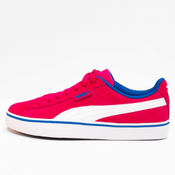puma veterschoen rose red white