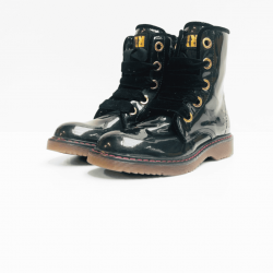 RED RAG  boots  black shine 