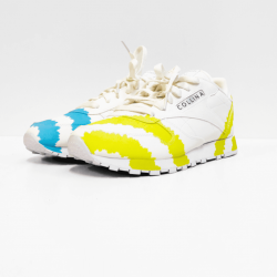 Reebok sneaker white green blue 