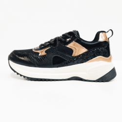 Replay  sneaker black pink gold 