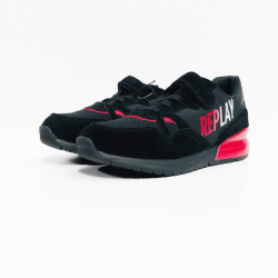 Replay  sneaker black red 