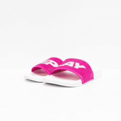 Replay slippers  fuxia white 