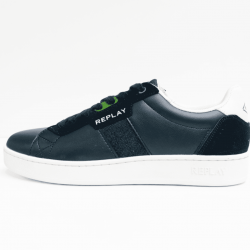 Replay sneaker black white green Replay sneaker black white green