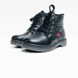 SPROX boots black red heart 