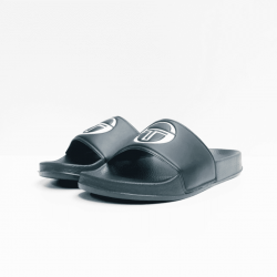 sergio tacchini slippers black white 