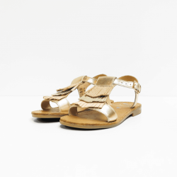 shoopom sandalen happy fringe champagne 