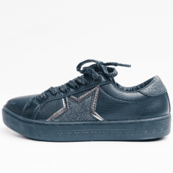 TOMMY HILFIGER veterschoen black TOMMY HILFIGER veterschoen black