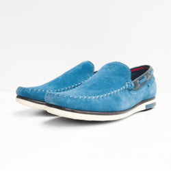 wrangler mocassins light blue 