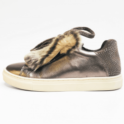 Kipling veterschoen taupe 